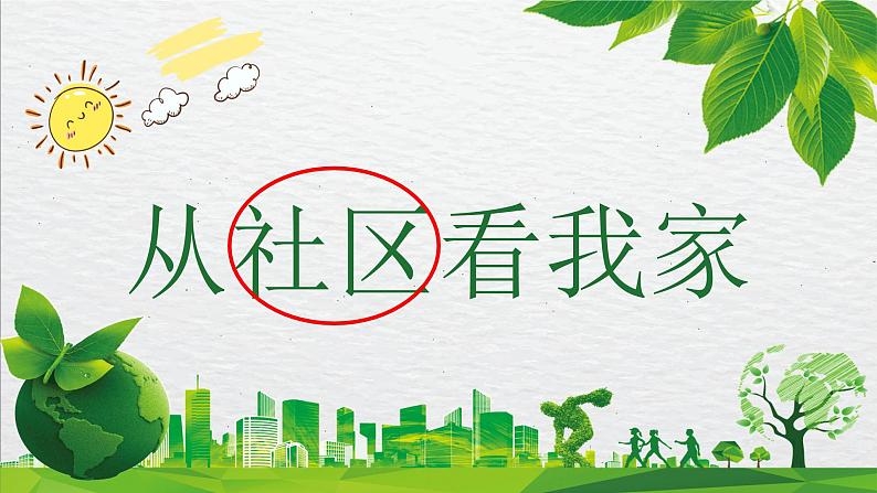 人教版人文地理上册 1.1.1 从社区看我家 课件PPT01