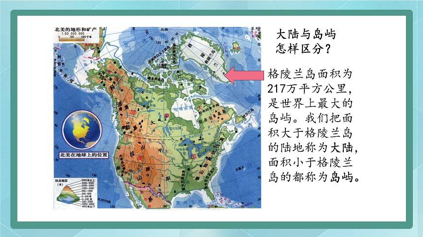 人教版（人文與地理）上冊初中歷史與社會第二單元人類共同生活的世界第一課《大洲和大洋》課件第7頁