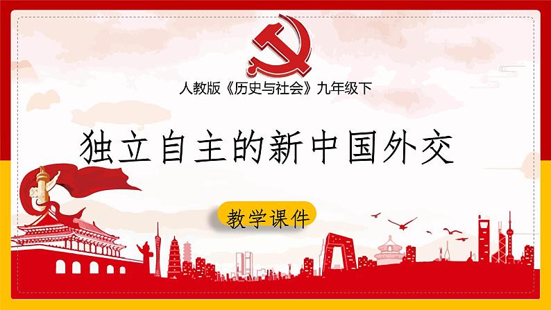 6.6 独立自主的新中国外交 课件第1页