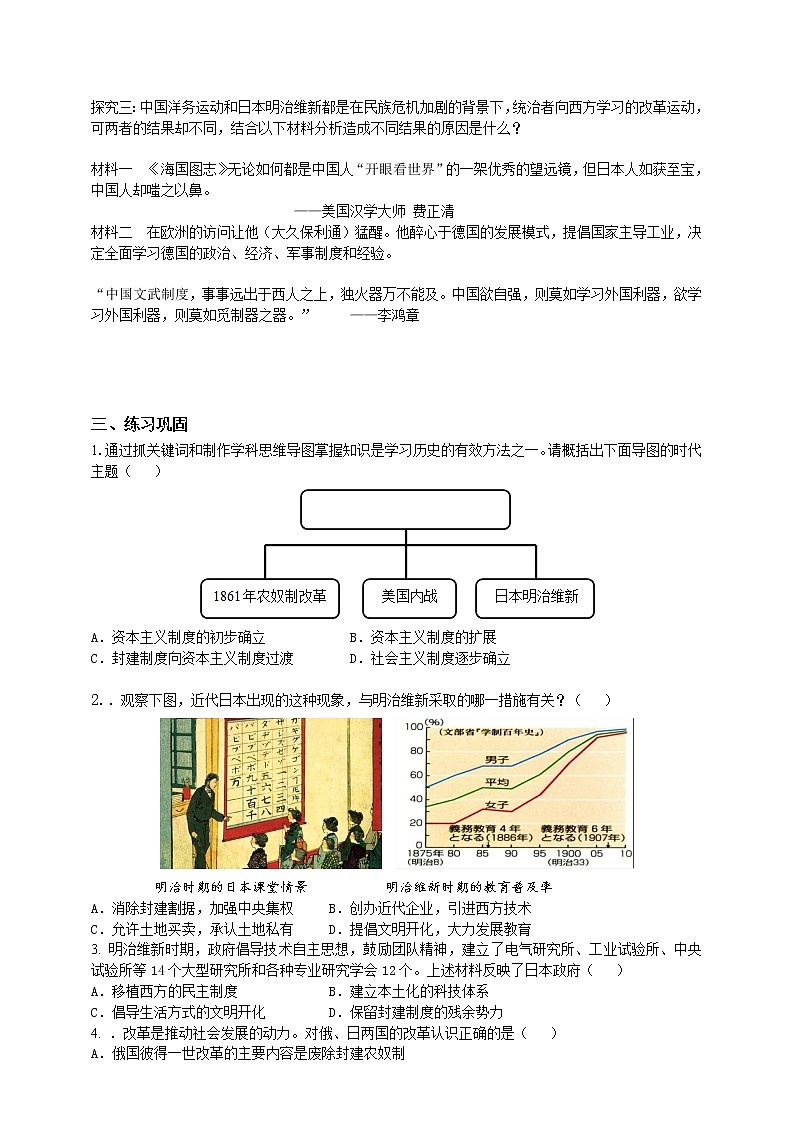 7.3资本主义的扩展第四目 明治维新(课件+导学案)02