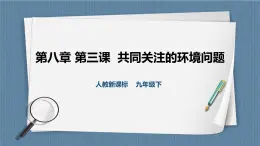 人教版历史与社会九年级下册8.3.1 共同关注的环境问题 第1课时PPT课件