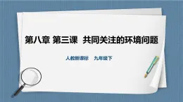 人教版历史与社会九年级下册8.3.2共同关注的环境问题（第2课时）PPT课件