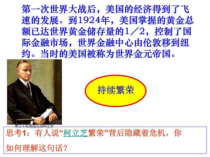 人教版九年级历史与社会上册 2.3.1 30年代的大危机(共23张PPT)第5页