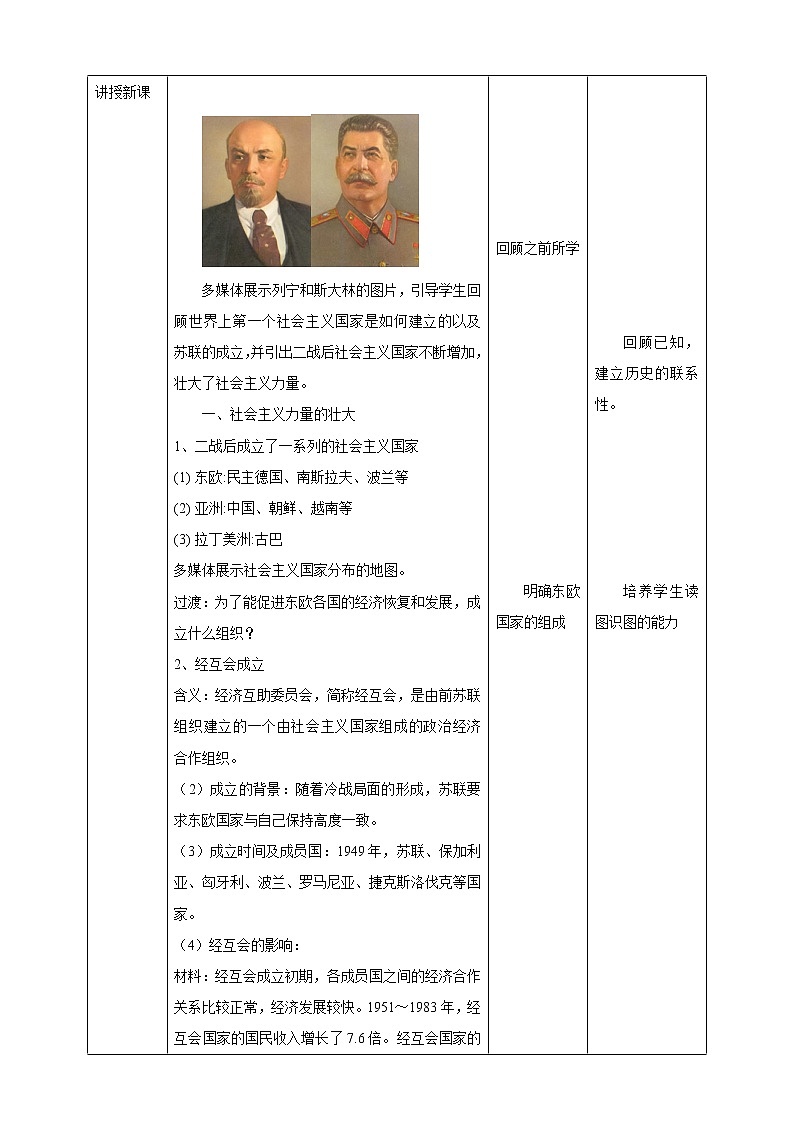 5.3社會(huì)主義的發(fā)展與挫折（教案）第2頁(yè)