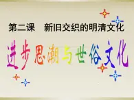 人教版八年级历史与社会下册5.2.2进步思潮与世俗文化（共19张PPT）