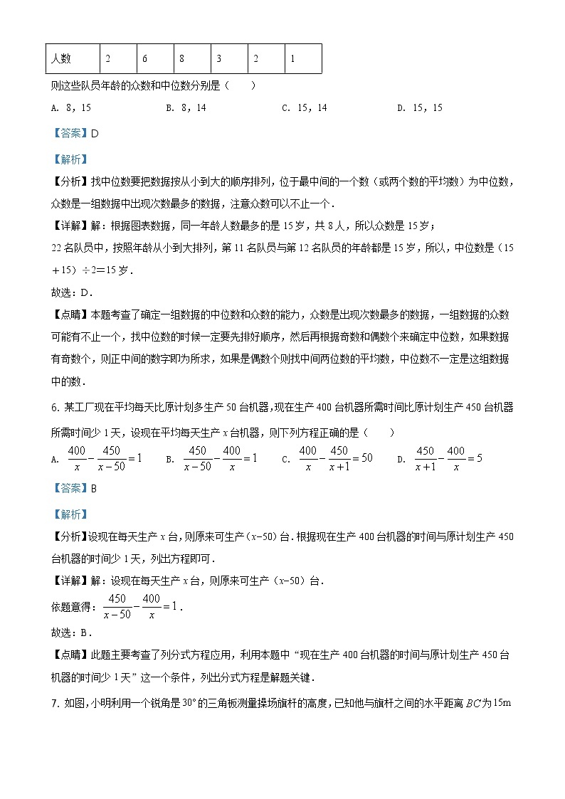 2021年湖北省十堰市数学中考试题及答案（原卷+解析卷）03