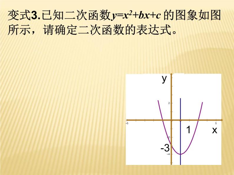 用待定系数法求二次函数y=ax²+bx+c(a≠0)的解析式 课件07