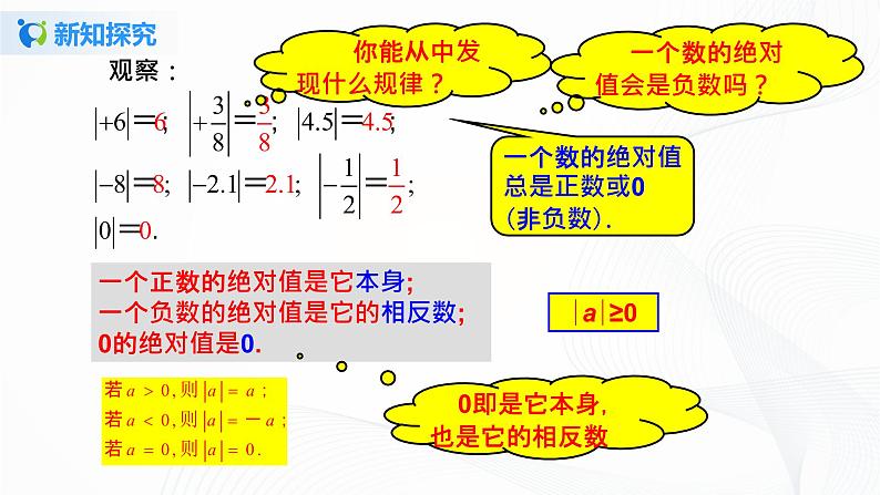 1.2.4 绝对值 课件+教案+课后练习题06