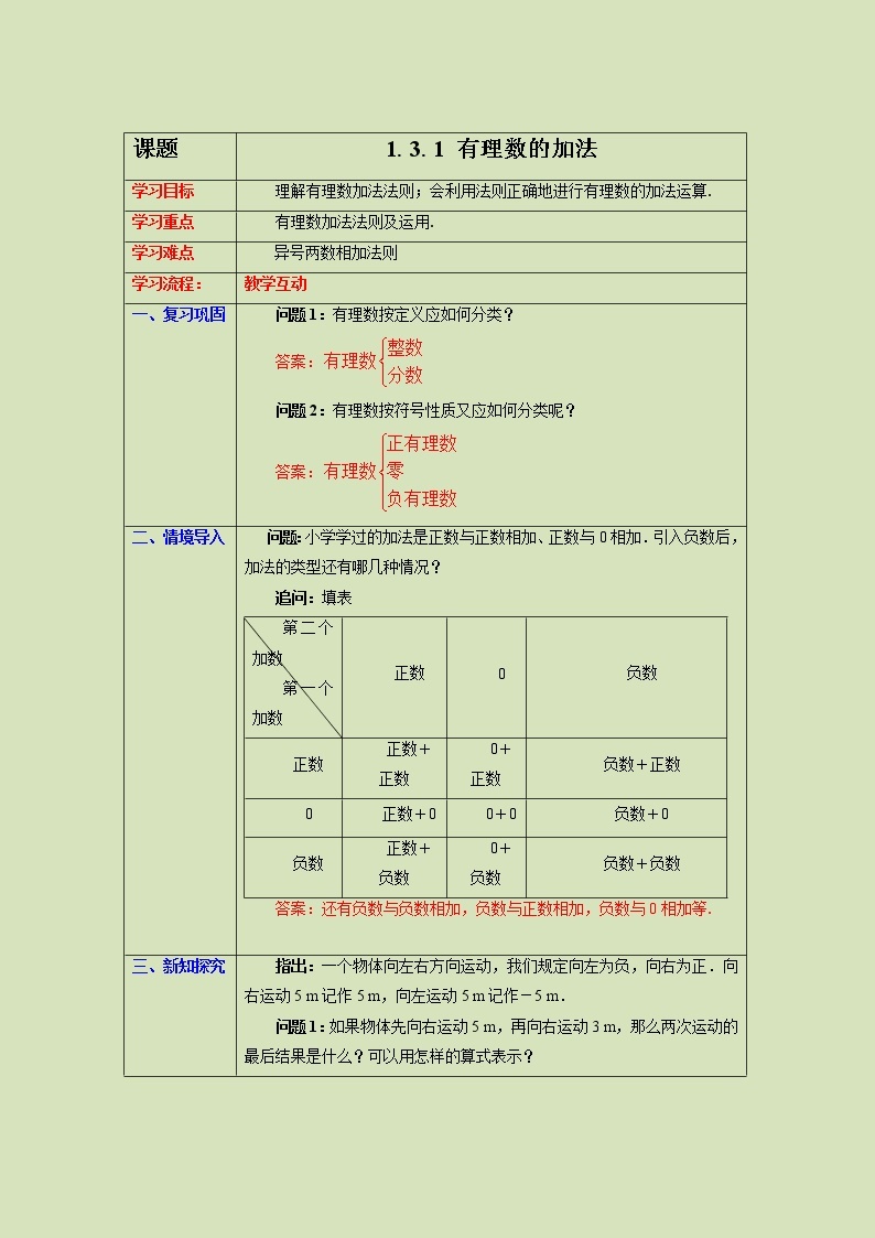 1.3.1 有理数的加法（1）课件+ 教案+课后习题01