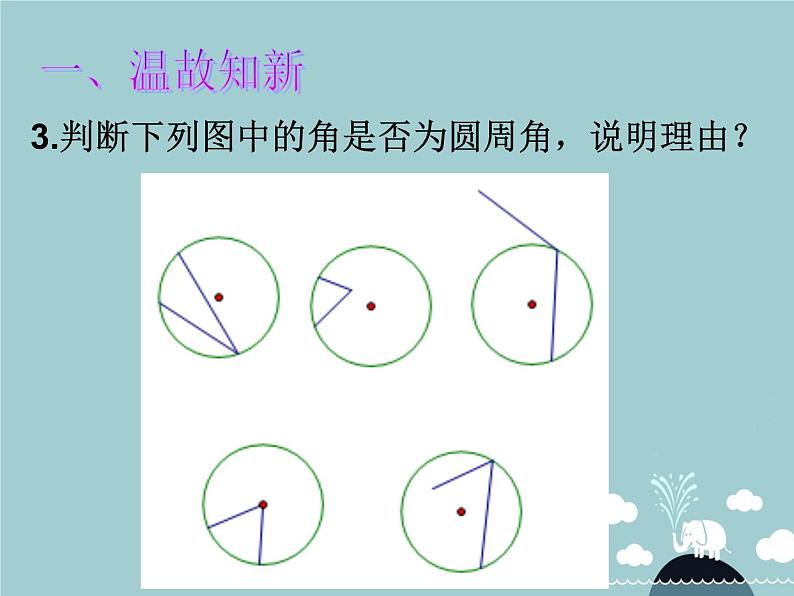【新课标教案】九年级数学上册 24.1.4 圆周角(第1课时)课件 (新版)新人教版第3页