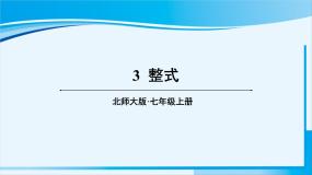 初中数学北师大版七年级上册3.3 整式课文内容课件ppt