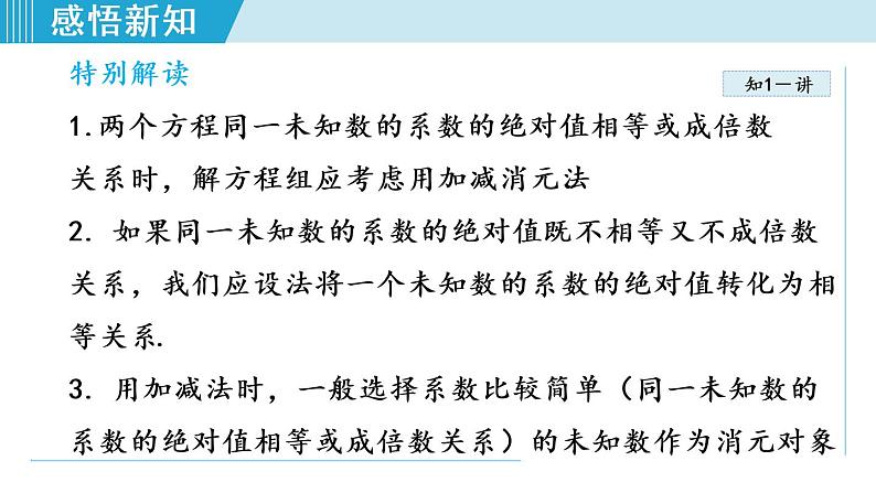 北师大版八年级数学上册 5.2.2 加减消元法 课件第8页