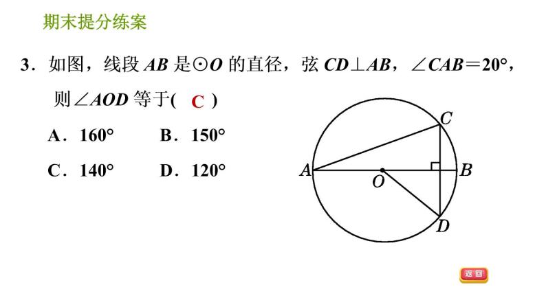 沪科版九年级下册数学课件 期末提分练案 第2课时 圆的基本性质05