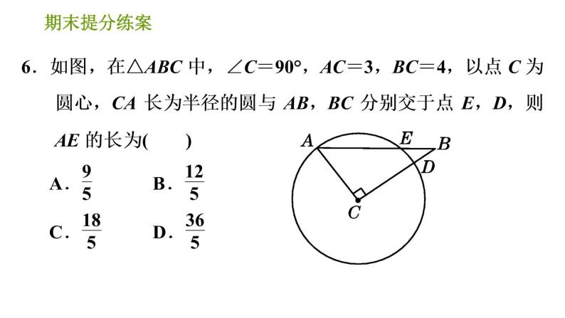 沪科版九年级下册数学课件 期末提分练案 第2课时 圆的基本性质08