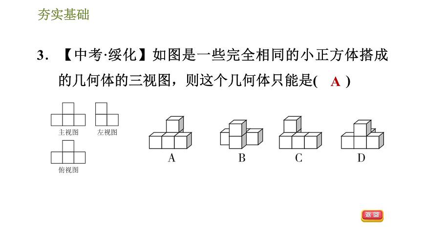 浙教版九年級下冊數(shù)學(xué)課件 第3章 3.3由三視圖描述幾何體第6頁