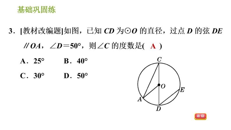沪科版九年级下册数学课件 第24章 24.3.1 圆周角和圆心角、弧的关系06