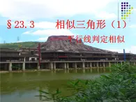 23.3相似三角形（1）平行線判定三角形相似-華東師大版九年級(jí)數(shù)學(xué)上冊(cè)課件