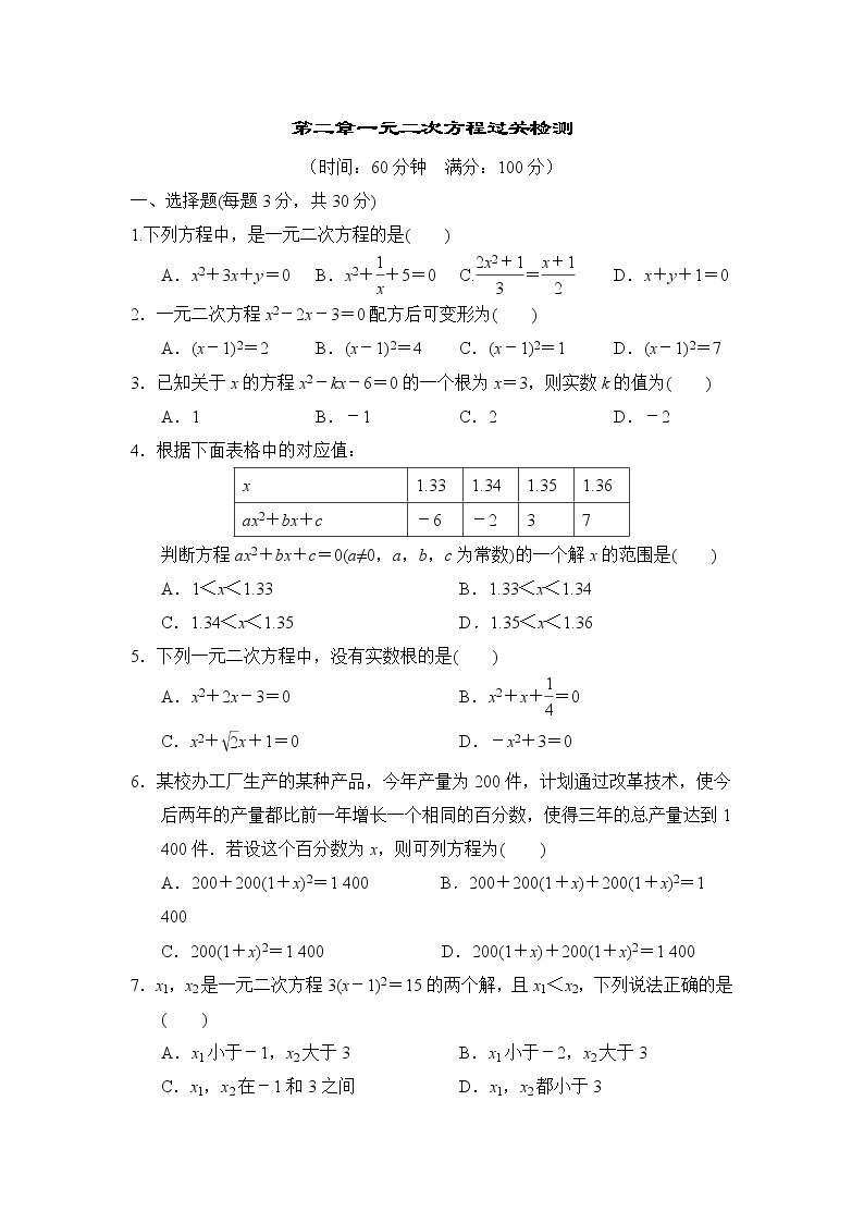 第二章 一元一次方程 复习课件 +过关测试+真题演练01