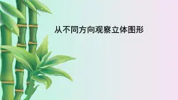 从不同方向观察立体图形PPT课件免费下载