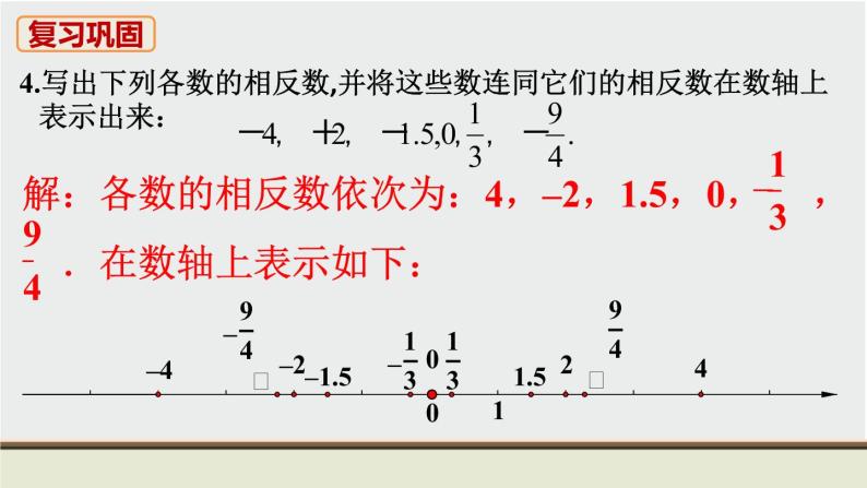 人教版七年级数学上册 教材习题课件-习题1.2有理数 课件05