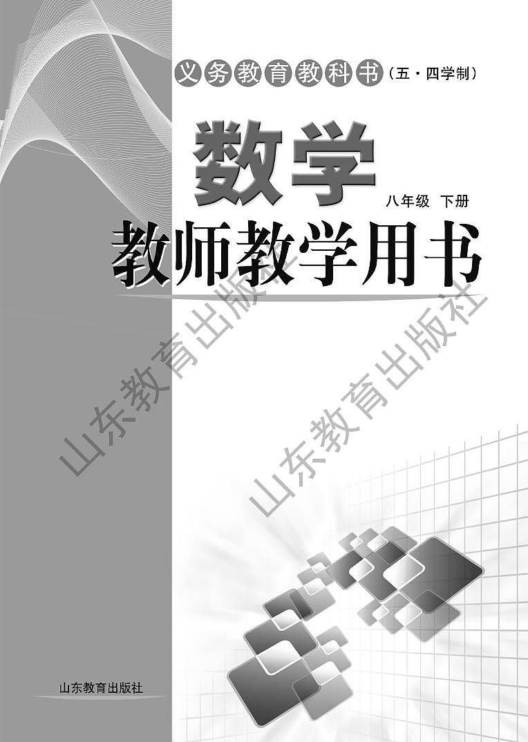 鲁教版(五四学制)数学教师教学用书8年级下册2024高清PDF电子版02