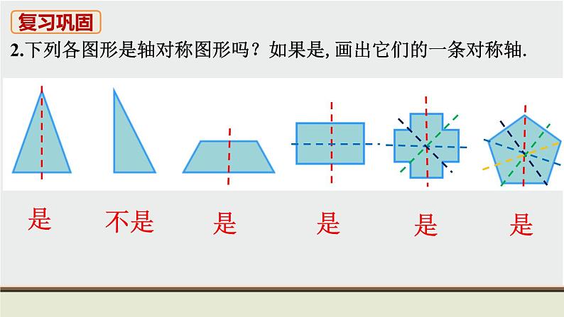 人教版八年级数学上册 教材习题课件-习题13.1 课件03