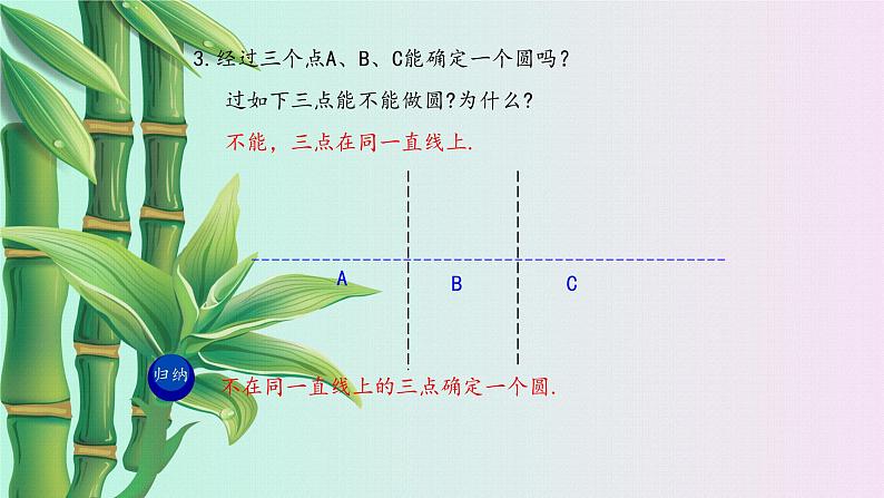 北京课改版九年级上册 圆(上)《过三点的圆》课件第7页
