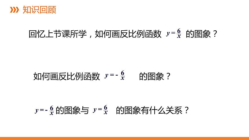 1.2《反比例函數(shù)的圖象與性質(zhì)》第二課時---同步課件 2021-2022學(xué)年湘教版數(shù)學(xué)九年級上冊第2頁