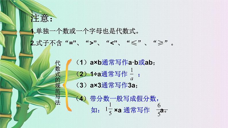 青岛版七年级上册 数学 代数式与函数的初步认识《代数式》课件05