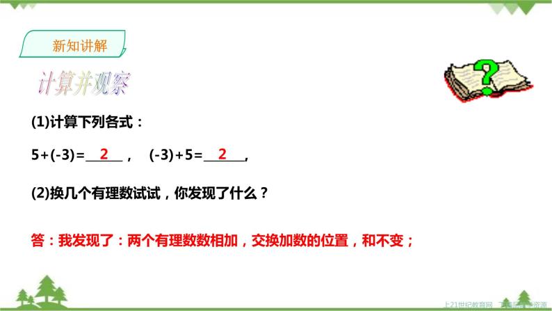 湘教版数学七年级上册  1.4.1有理数的加法2（课件+教案+练习）03