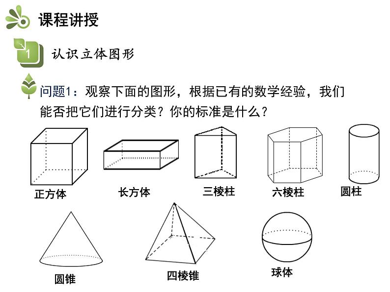 4.1几何图形 沪科版七年级数学上册教学课件第6页