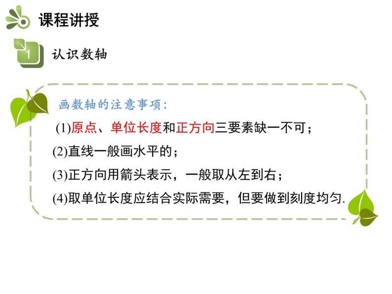 1.2数轴、相反数和绝对值  第1课时数轴   沪科版七年级数学上册教学课件08