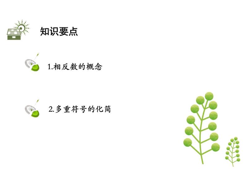 1.2数轴、相反数和绝对值  第2课时相反数   沪科版七年级数学上册教学课件02