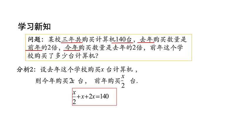 2021-2022学年人教版七年级上册课件 3.2 解一元一次方程(一)(1)-2第7页