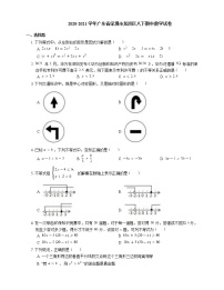 2020-2021学年广东省深圳市龙岗区八下期中数学试卷