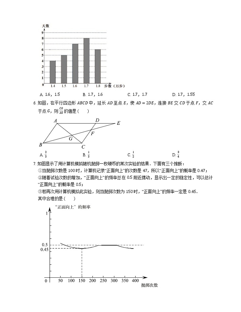 2020年北京市房山区中考二模数学试卷02
