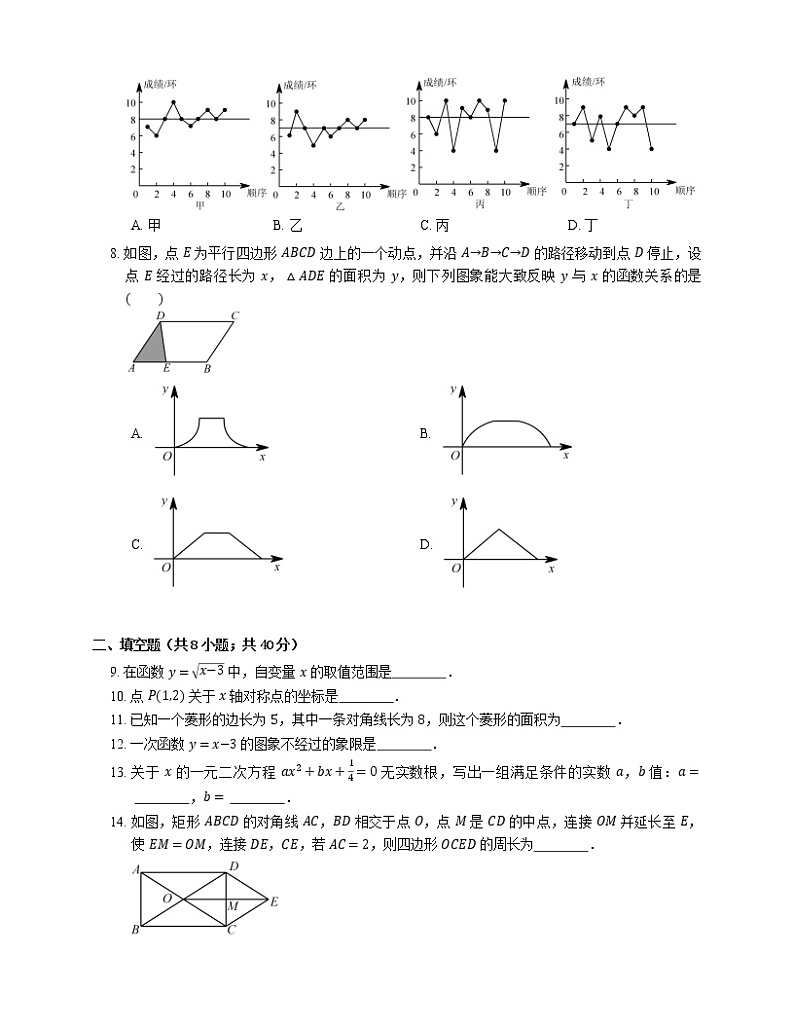 2018_2019学年北京市怀柔区八下期末数学试卷02