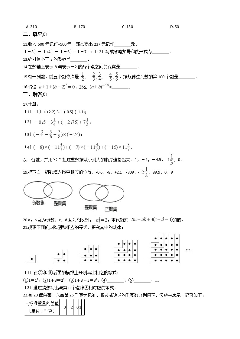 2020-2021年山西省临汾七年级上学期数学第一次月考试卷02