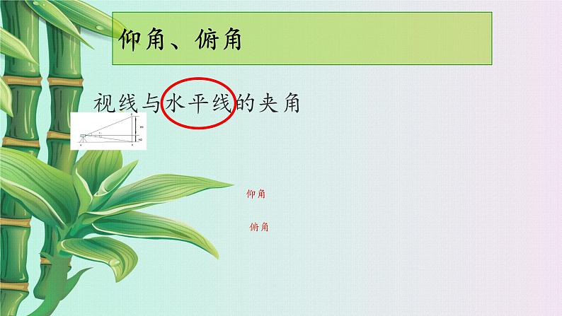鲁教版(五四制)九年级上册数学第二章 直角三角形的边角关系《利用三角函数测高》课件第5页