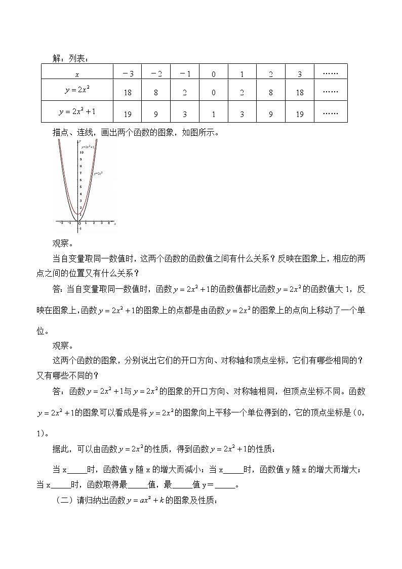 鲁教版(五四制)九年级上册数学 第三章 二次函数《二次函数y=ax^2+bx+c的图象与性质》教案02