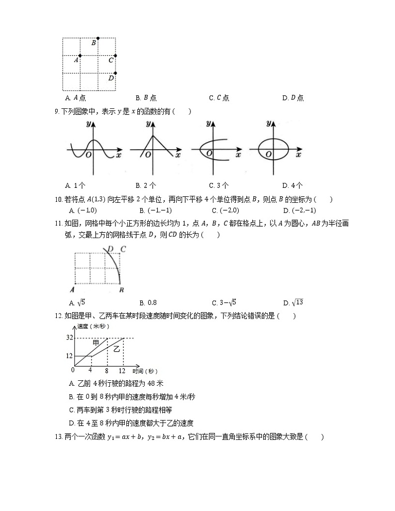 2019-2020学年河北省保定市竞秀区乐凯中学八上期中数学试卷第2页