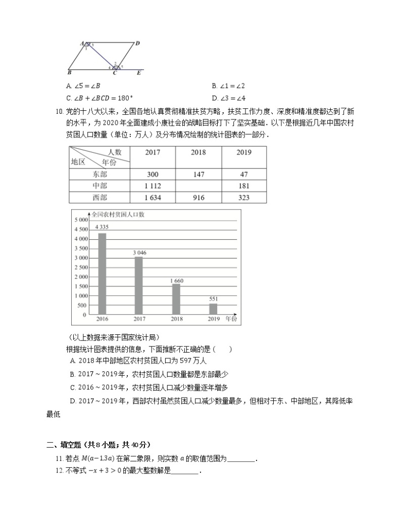 2020-2021学年北京市朝阳区第八十中学七下期中数学试卷02