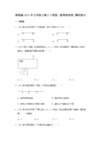 初中数学浙教版七年级上册6.2 线段、射线和直线同步达标检测题