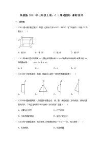 浙教版七年级上册6.1 几何图形达标测试