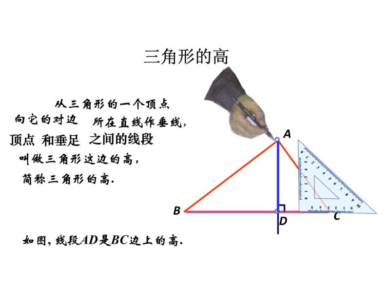 人教数学八上11.1.2三角形的高、中线与角平分线26p课件PPT07