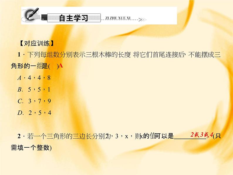 人教数学八上专题课堂(一) 三角形课件PPT第4页