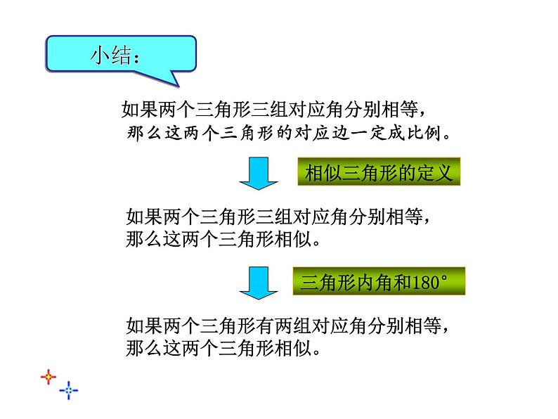 华师大版数学九年级上册 23.3.2相似三角形的判定 课件206