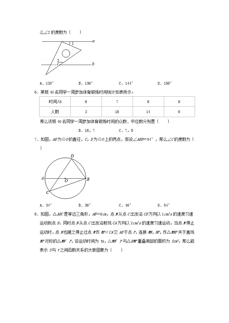2021年辽宁省鞍山市中考数学真题及答案02