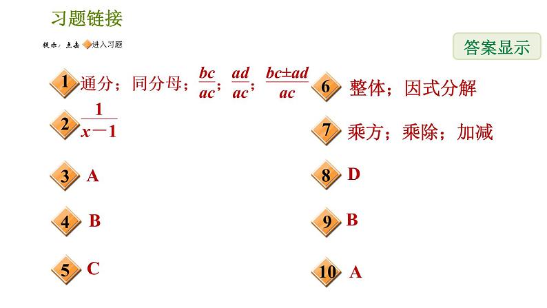 人教版八年级上册数学习题课件 第15章 15.2.4 异分母分式的加减第2页