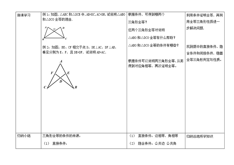 沪教版(上海)数学七年级第二学期-14.4 (6)全等三角形的判定 学案02